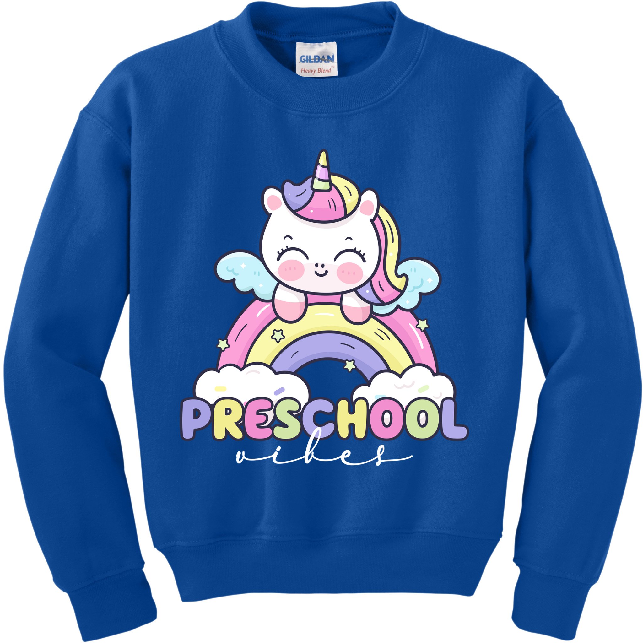 Preschool Vibes Cute Unicorn Pre School Kids Sweatshirt