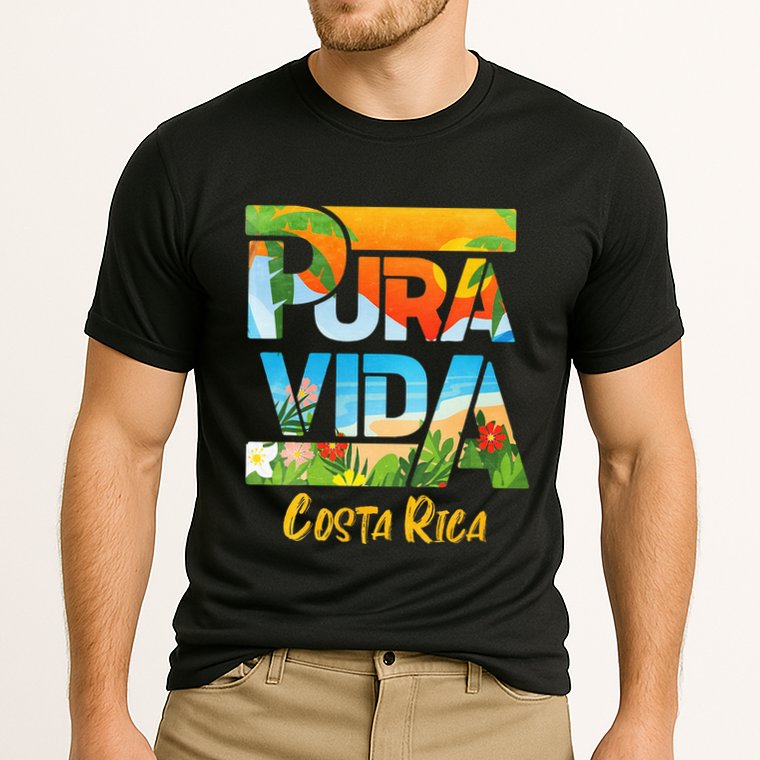 Pura Vida Costa Rica Souvenir Cool Central America Travel Cooling Performance Crew T-Shirt