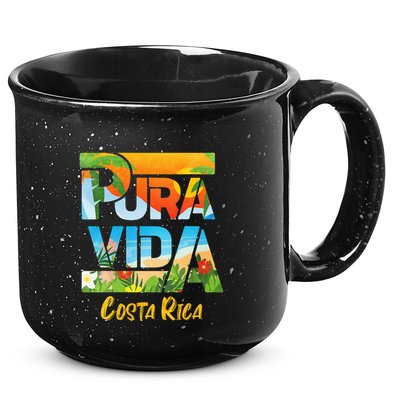 Pura Vida Costa Rica Souvenir Cool Central America Travel 15oz Campfire Ceramic Mug