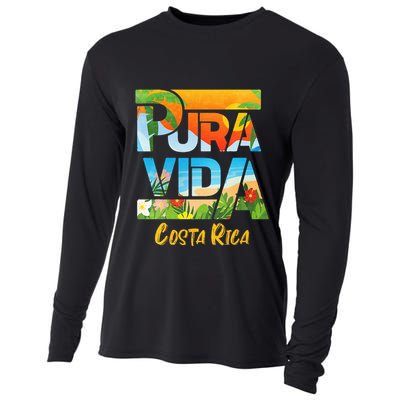 Pura Vida Costa Rica Souvenir Cool Central America Travel Cooling Performance Long Sleeve Crew