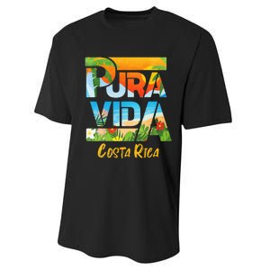 Pura Vida Costa Rica Souvenir Cool Central America Travel Performance Sprint T-Shirt