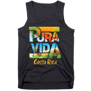 Pura Vida Costa Rica Souvenir Cool Central America Travel Tank Top