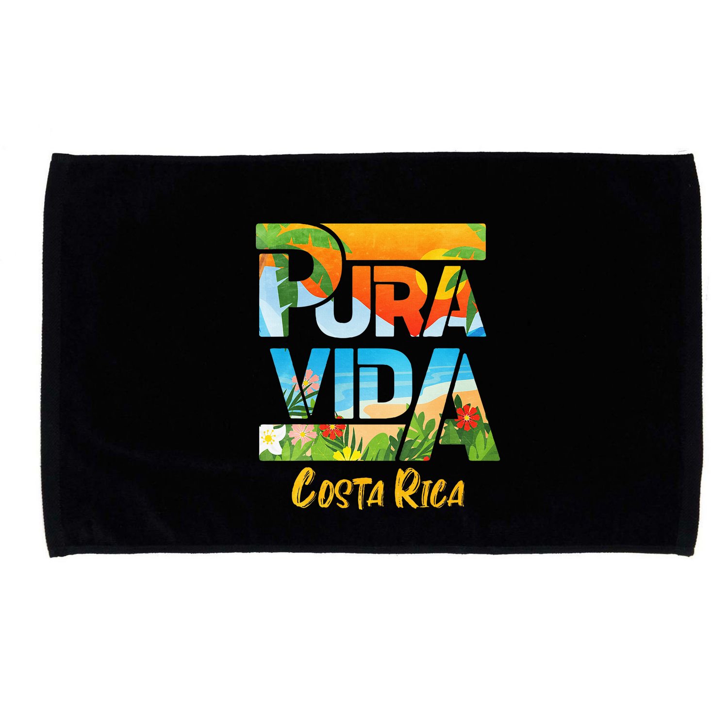 Pura Vida Costa Rica Souvenir Cool Central America Travel Microfiber Hand Towel