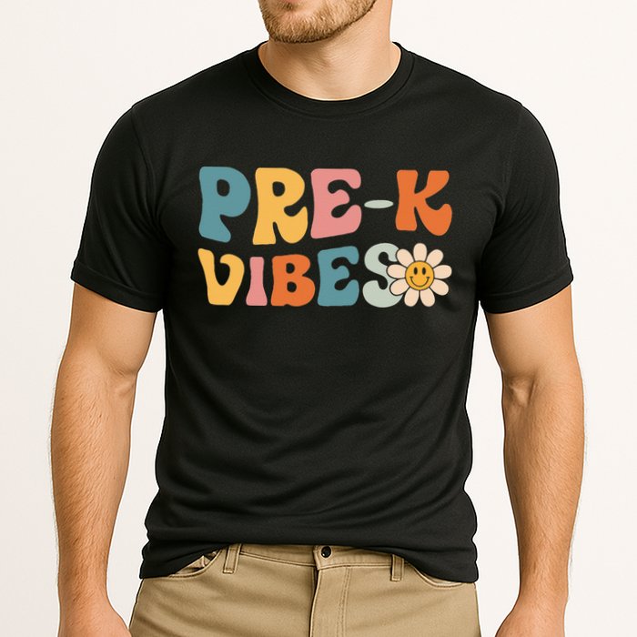 Preschool Vibes Cute Retro Back to School Cooling Performance Crew T-Shirt