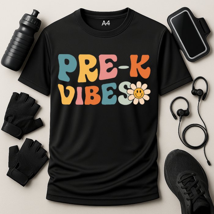 Preschool Vibes Cute Retro Back to School Cooling Performance Crew T-Shirt