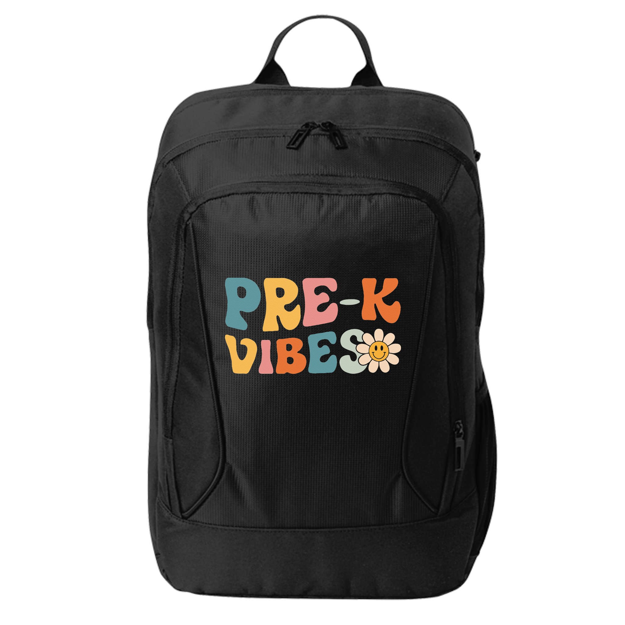 Preschool Vibes Cute Retro Back to School City Backpack
