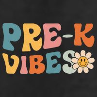 Preschool Vibes Cute Retro Back to School Adult Drive Performance Visor