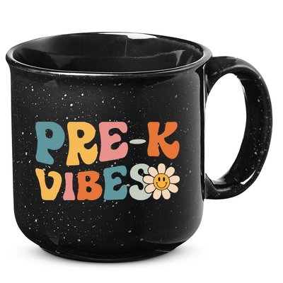 Preschool Vibes Cute Retro Back to School 15oz Campfire Ceramic Mug