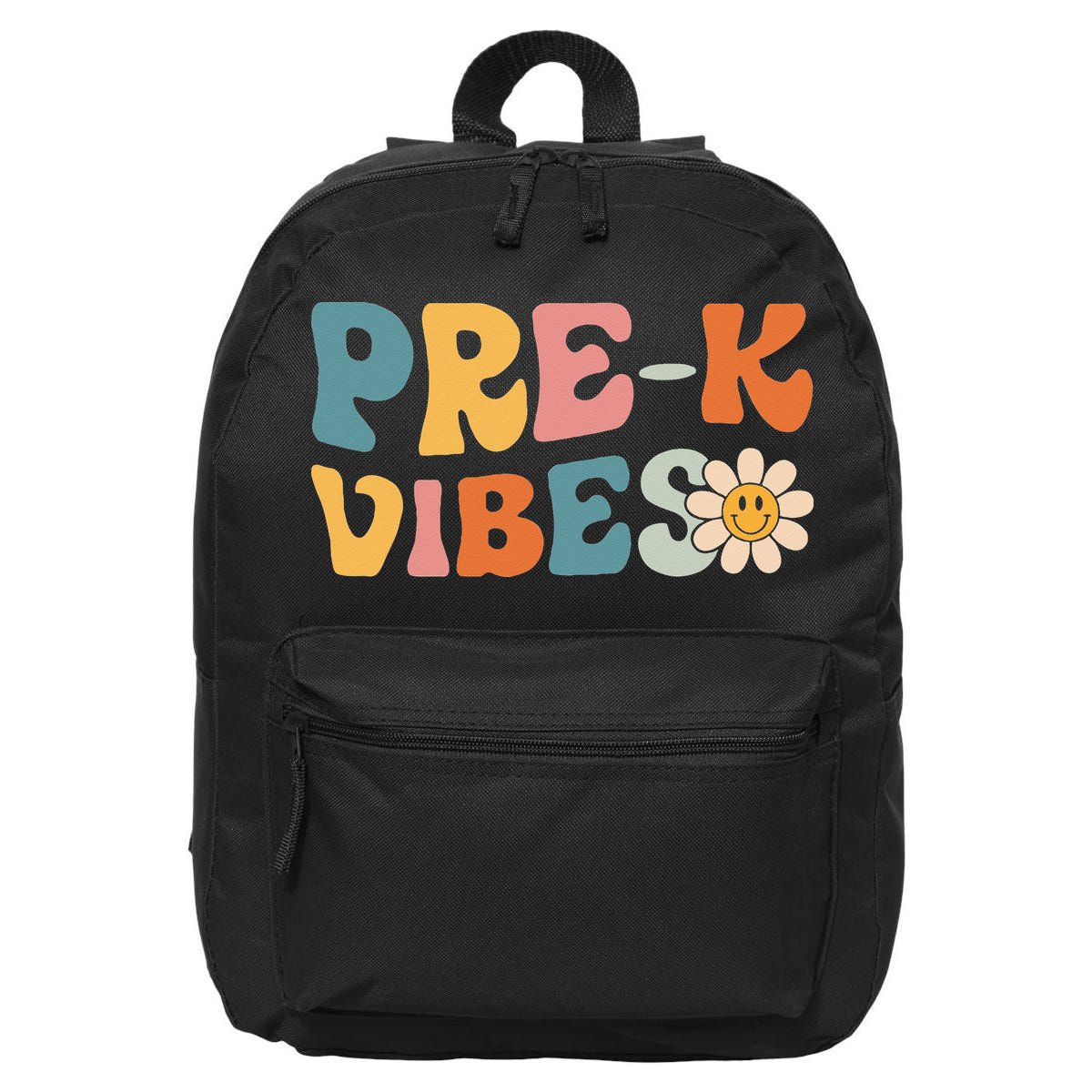 Preschool Vibes Cute Retro Back to School 16 in Basic Backpack