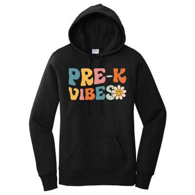 Preschool Vibes Cute Retro Back to School Women's Pullover Hoodie