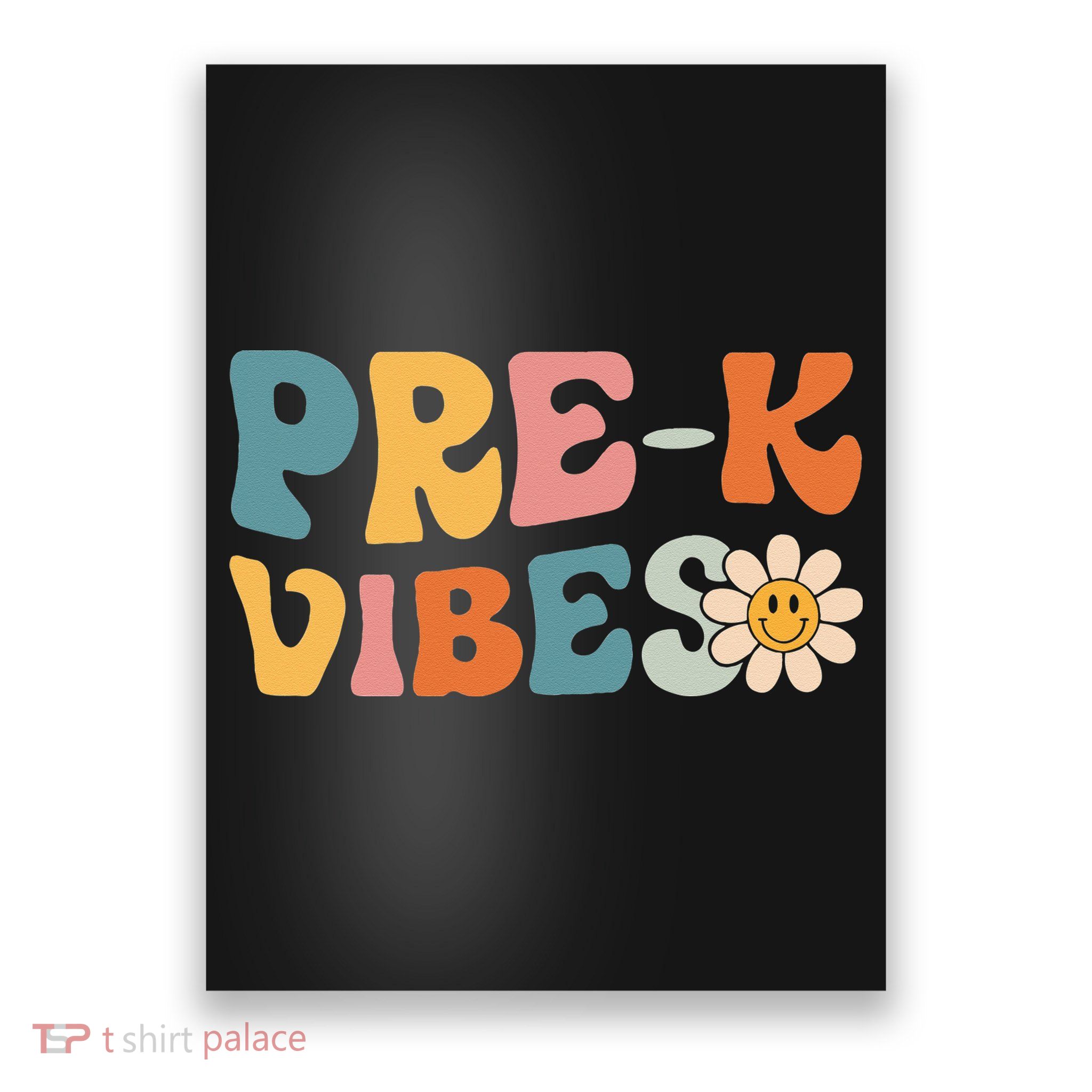 Preschool Vibes Cute Retro Back to School Poster