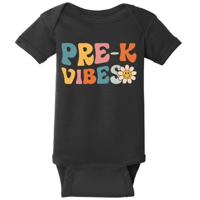 Preschool Vibes Cute Retro Back to School Baby Bodysuit