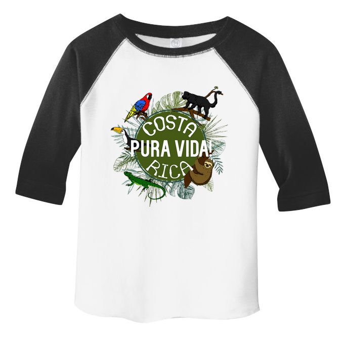 Pura Vida Costa Rica ! Party Animals! Toddler Fine Jersey T-Shirt
