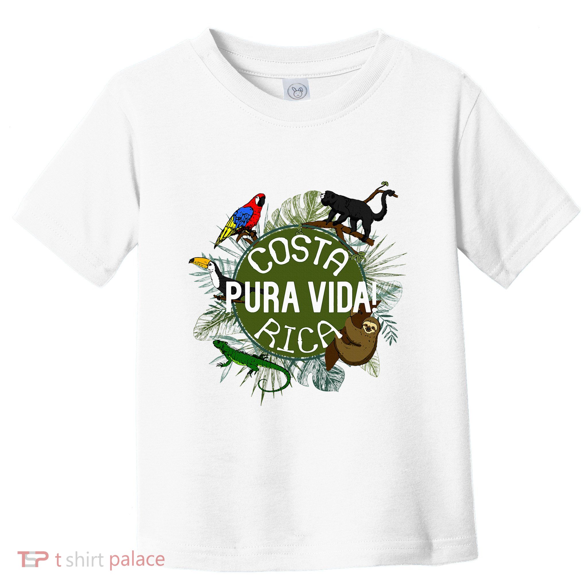 Pura Vida Costa Rica ! Party Animals! Toddler T-Shirt