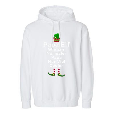 Papa Viel Cooler Papa Meaningful Gift Garment-Dyed Fleece Hoodie