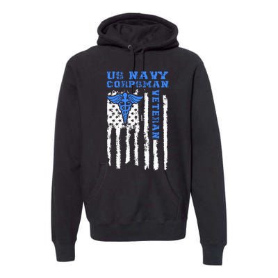 Proud Veteran Corpsman Premium Hoodie