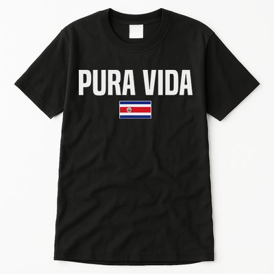 Pura Vida Costa Rican Slang Costa Rica Flag Tall T-Shirt