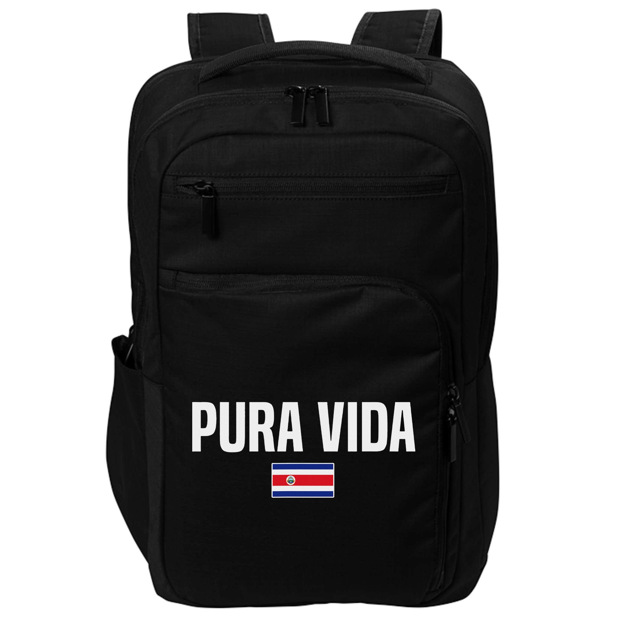 Pura Vida Costa Rican Slang Costa Rica Flag Impact Tech Backpack