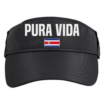 Pura Vida Costa Rican Slang Costa Rica Flag Adult Drive Performance Visor