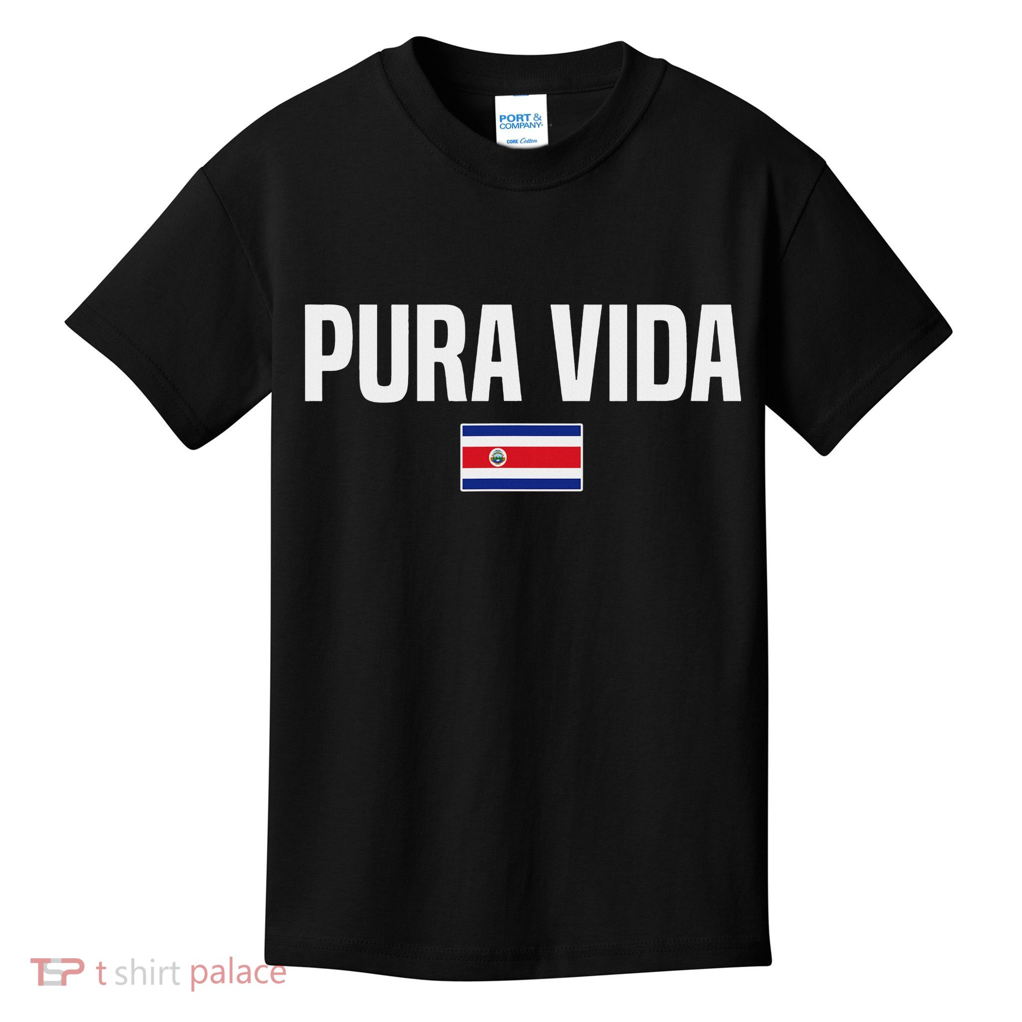 Pura Vida Costa Rican Slang Costa Rica Flag Kids T-Shirt