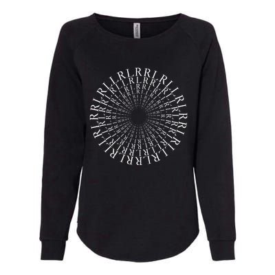 Paradiddle Variations Drummer Womens California Wash Sweatshirt