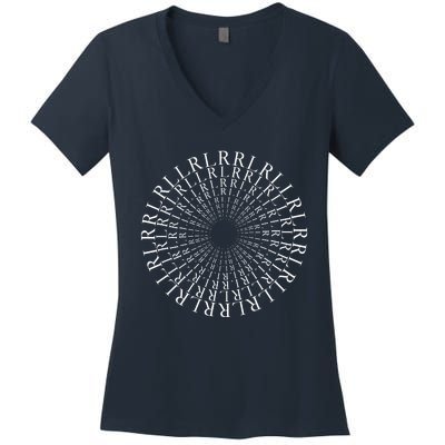 Paradiddle Variations Drummer Women's V-Neck T-Shirt