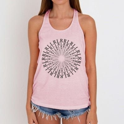 Paradiddle Variations Drummer Women's Knotted Racerback Tank