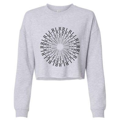 Paradiddle Variations Drummer Cropped Pullover Crew