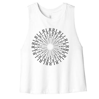 Paradiddle Variations Drummer Women's Racerback Cropped Tank