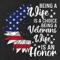 Patriotic Veterans Day Being A Veterans Wife Is An Honor Adult Drive Performance Visor