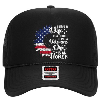 Patriotic Veterans Day Being A Veterans Wife Is An Honor Trucker Hat