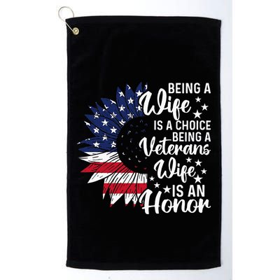 Patriotic Veterans Day Being A Veterans Wife Is An Honor Golf Towel