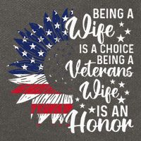 Patriotic Veterans Day Being A Veterans Wife Is An Honor Cotton Canvas Backpack