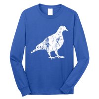 Pigeon Vintage Design Gift Pigeon Print Gift Long Sleeve Shirt