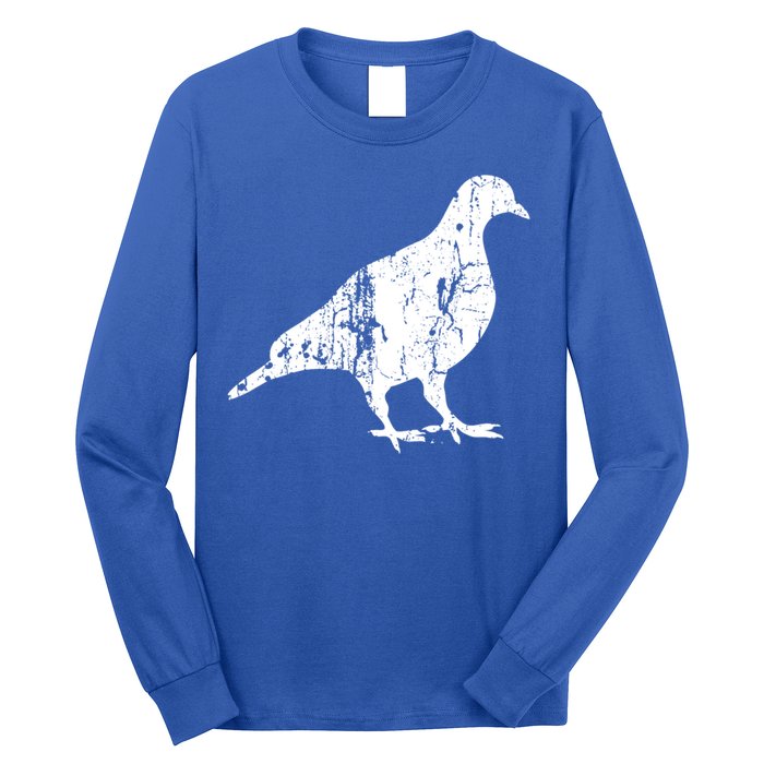 Pigeon Vintage Design Gift Pigeon Print Gift Long Sleeve Shirt