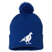 Pigeon Vintage Design Gift Pigeon Print Gift Pom Pom 12in Knit Beanie