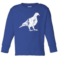 Pigeon Vintage Design Gift Pigeon Print Gift Toddler Long Sleeve Shirt