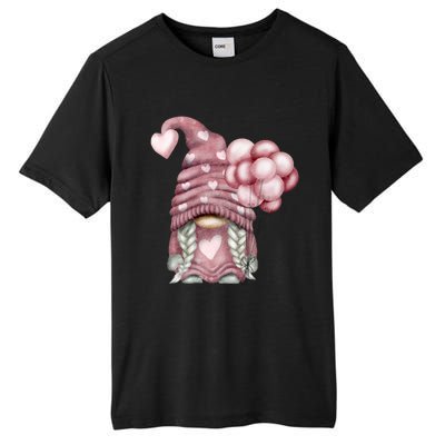 Pink Valentines Day Balloons With Cute Love Gnome Great Gift Tall Fusion ChromaSoft Performance T-Shirt