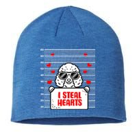 Poodle Valentine's Dog Lover Hearts Valentines Day Caniche Cute Gift Sustainable Beanie