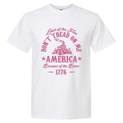 Patriotic Vintage Dont Tread On Me Snake Garment-Dyed Heavyweight T-Shirt