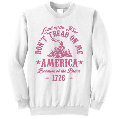 Patriotic Vintage Dont Tread On Me Snake Sweatshirt