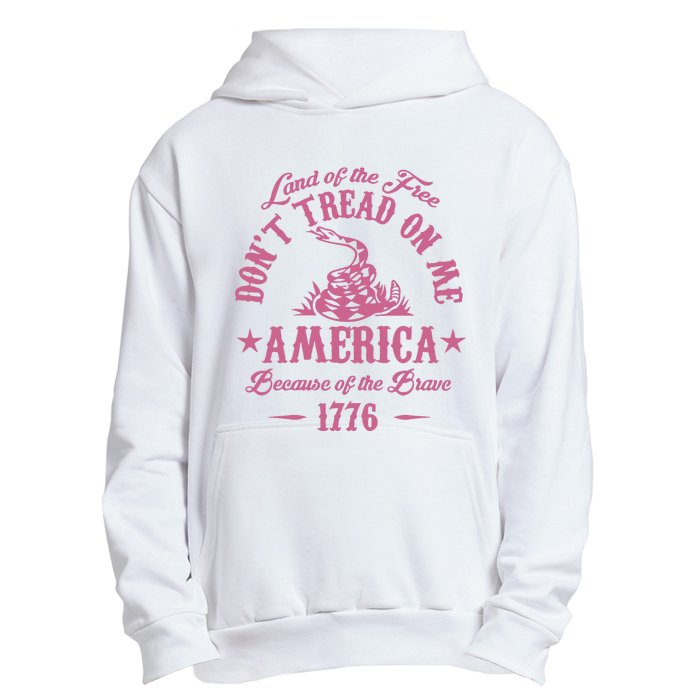 Patriotic Vintage Dont Tread On Me Snake Urban Pullover Hoodie