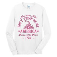 Patriotic Vintage Dont Tread On Me Snake Tall Long Sleeve T-Shirt