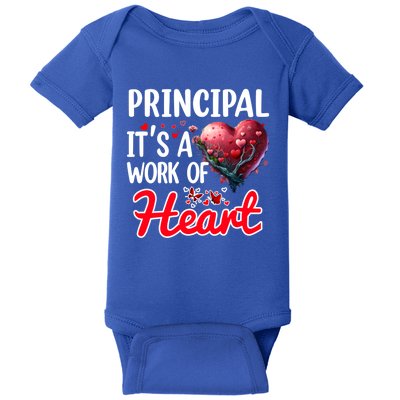 Principal Valentines Day Gift Appreciation School Principal Cute Gift Baby Bodysuit