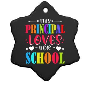 Principal Valentines Day Gift Hearts Loves Her School Great Gift Ceramic Star Ornament