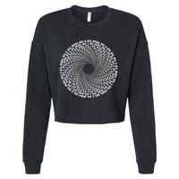 Paradiddle Variations Drummer Cropped Pullover Crew