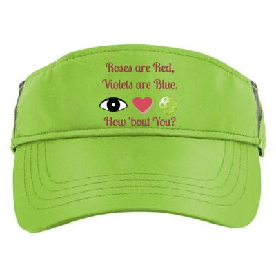 Pickleball Valentines Day, Fun Pickleball, Pickleball Heart Adult Drive Performance Visor