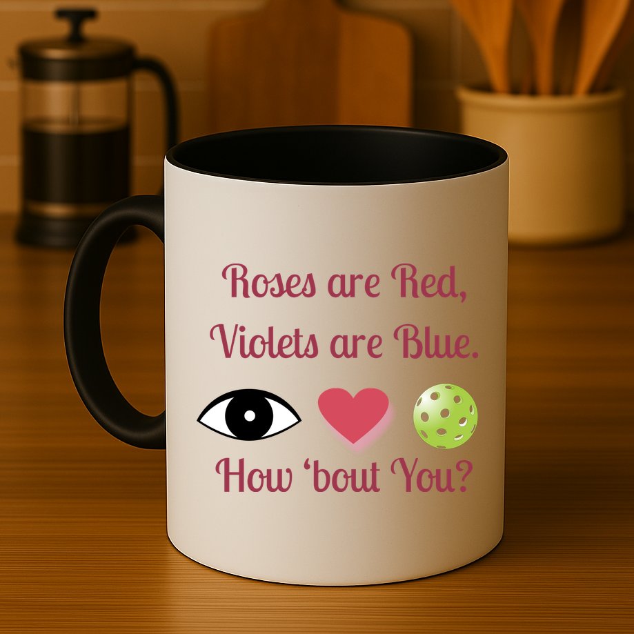 Pickleball Valentines Day, Fun Pickleball, Pickleball Heart Mug