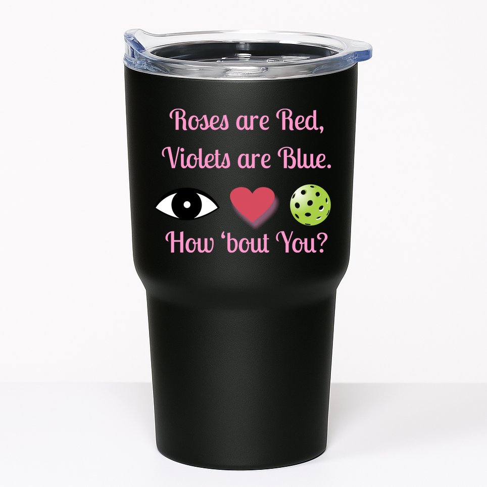 Pickleball Valentines Day, Fun Pickleball, Pickleball Heart Tumbler