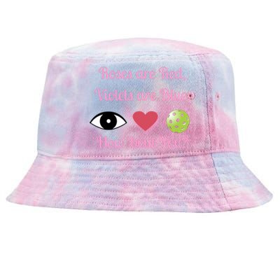 Pickleball Valentines Day, Fun Pickleball, Pickleball Heart Tie-Dyed Bucket Hat